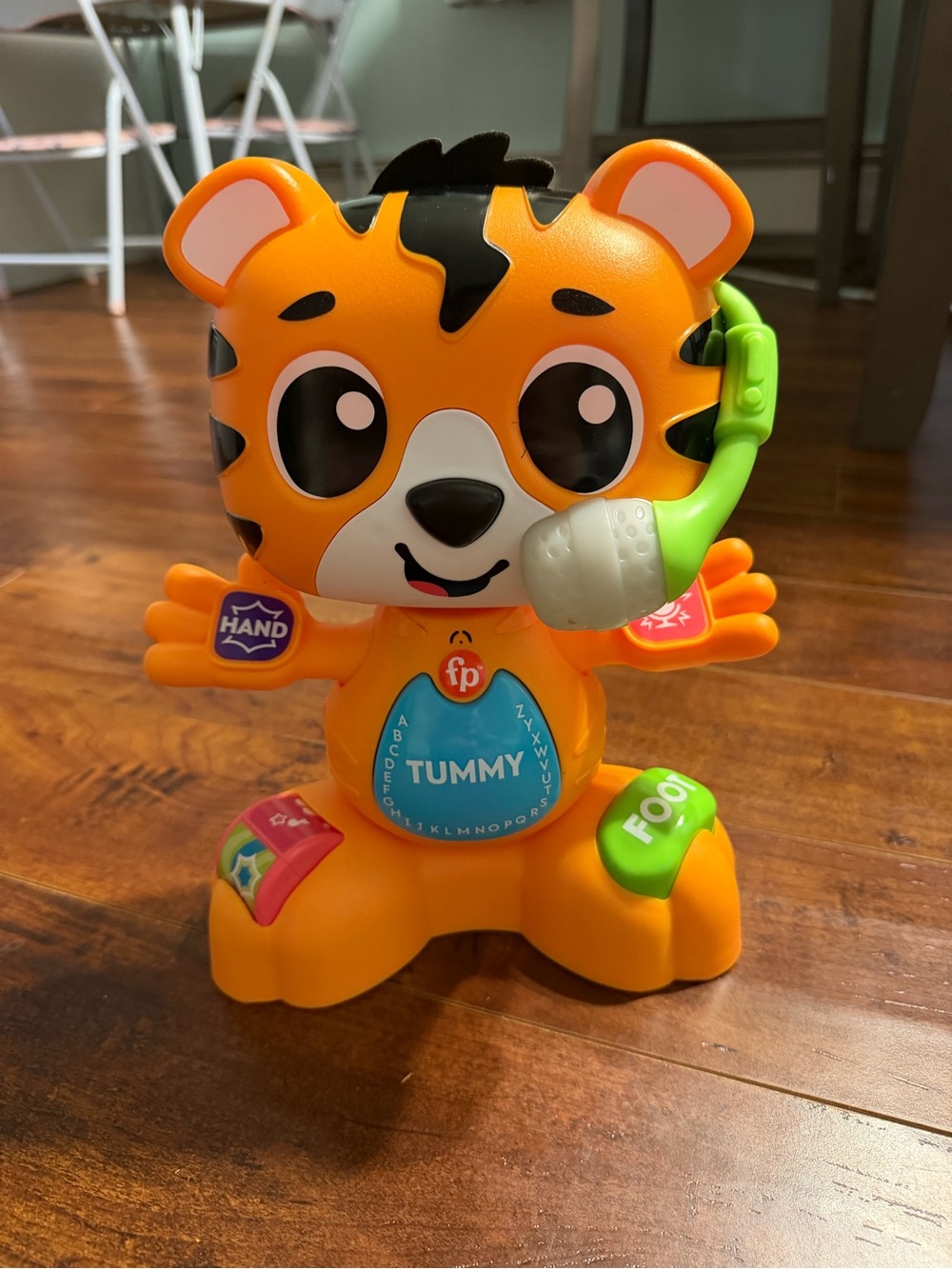 Fisher-Price Orange and Green Timmy Tiger Learning Toy